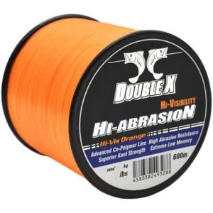 4 x Double X 10Lb Fishing Line Yellow & Orange